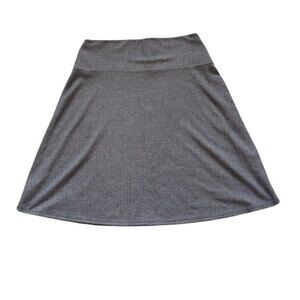 Apt. 9 Gray & Black Herringbone Circle Skirt Size Medium